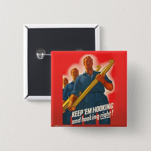 Behalten Sie sie zu haken - Knopf Button (Vorne & Hinten)