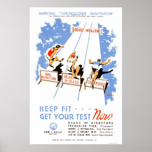 Behalten Sie Sitz zu erhalten prüfte 1939 WPA Poster