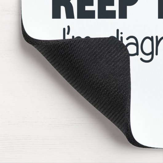 Behalten Sie sprechend mich bestimmen Sie Mousepad (Ecke)