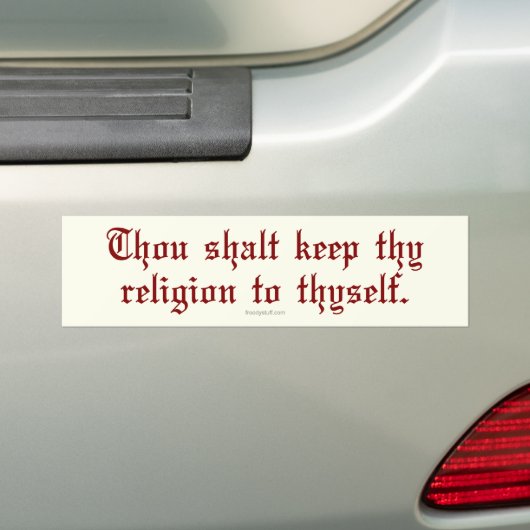 Behalten Sie Thy Religion Autoaufkleber (Auf Auto)