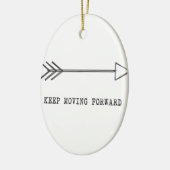 Behalten Sie vorwärts sich bewegen Keramikornament (Links)
