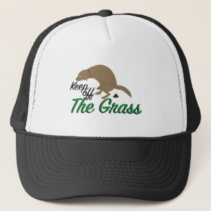 Behalten Sie weg vom Gras Truckerkappe