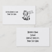 Behalten Sie Yo Hosen an! - Retro Hausfrau Visitenkarte (Vorne/Hinten)