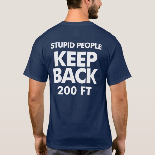 Behalten Sie zurück dunklen T - Shirt (Rückseite)