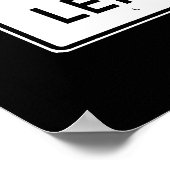 BEHALTEN SIGN POSTER (Ecke)