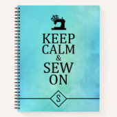 Behalten Stille auf Handwerkskunst Blaue Wasserfar Notizblock (Vorderseite)