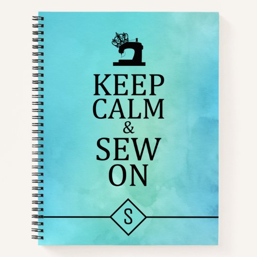 Behalten Stille auf Handwerkskunst Blaue Wasserfar Notizblock (Vorderseite)