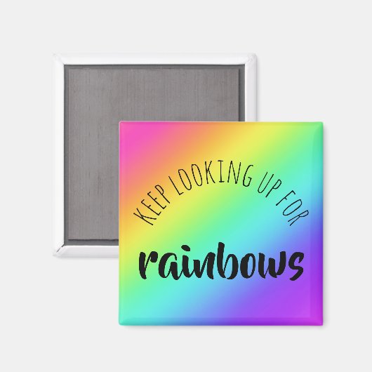 Behalten Suche nach Rainbows Magnet (Vorderseite/Rückseite)