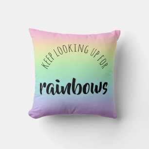 Behalten Suche nach Rainbows Throw Kissen