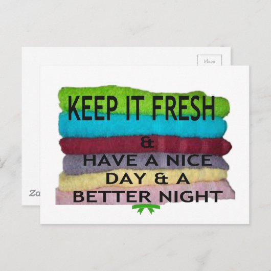 behalten Text Art Design Art Postkarte (Vorne/Hinten)