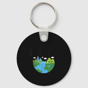Behalten Umweltbewusstsein auf dem Green Earth Day Schlüsselanhänger