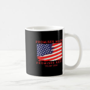 Behalten Versprechen für Trump 2024 Kaffeetasse