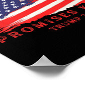 Behalten Versprechen für Trump 2024 Poster (Ecke)