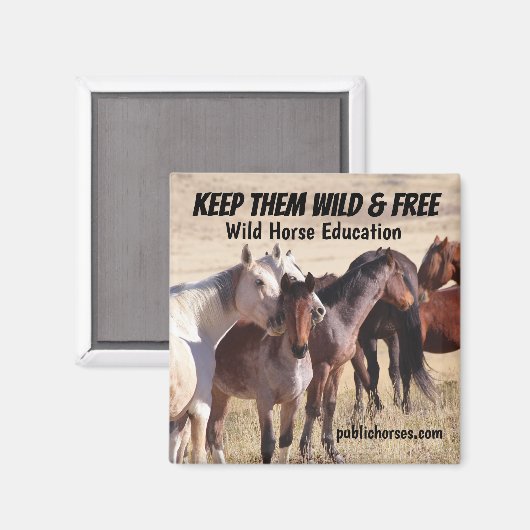 Behalten Wild & Free Magnet (Vorderseite/Rückseite)