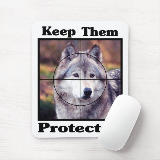 Behalten - Wolf Mousepad (Mit Mouse)