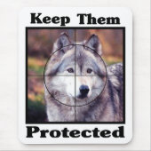 Behalten - Wolf Mousepad (Vorne)