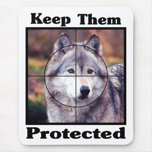 Behalten - Wolf Mousepad (Vorne)