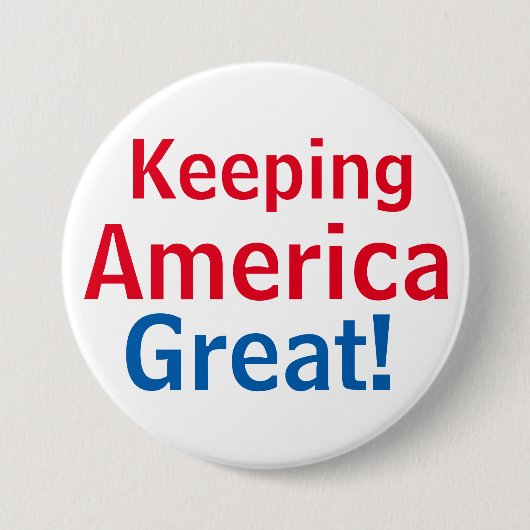 Behaltend Amerika Great Red White Blue Button (Vorderseite)