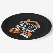 Behaltend Anwesen Pappteller (Schrägansicht)