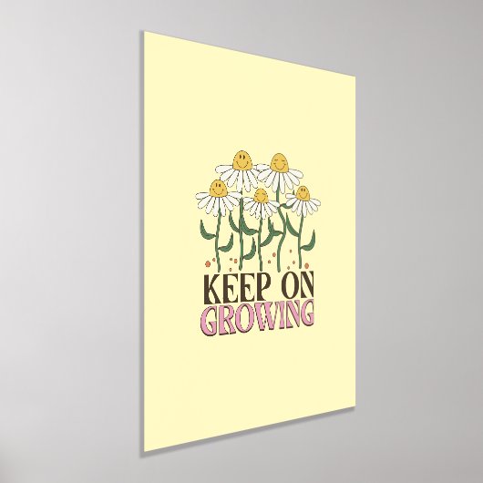 Behaltend auf wachsender positiver Quotes Retro-Bl Foliendrucke (Ablage )