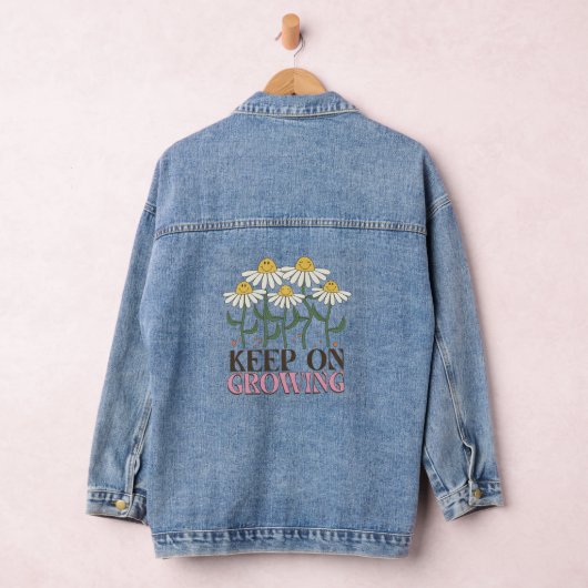 Behaltend auf wachsender positiver Quotes Retro-Bl Jeansjacke (Hangar)