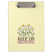 Behaltend auf wachsender positiver Quotes Retro-Bl Klemmbrett (Vorderseite)