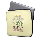 Behaltend auf wachsender positiver Quotes Retro-Bl Laptopschutzhülle (Vorderseite Links)