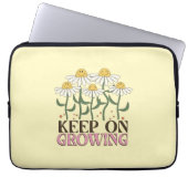 Behaltend auf wachsender positiver Quotes Retro-Bl Laptopschutzhülle (Vorderseite)