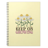 Behaltend auf wachsender positiver Quotes Retro-Bl Notizblock (Vorderseite)