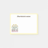 Behaltend auf wachsender positiver Quotes Retro-Bl Post-it Klebezettel (Vorderseite)