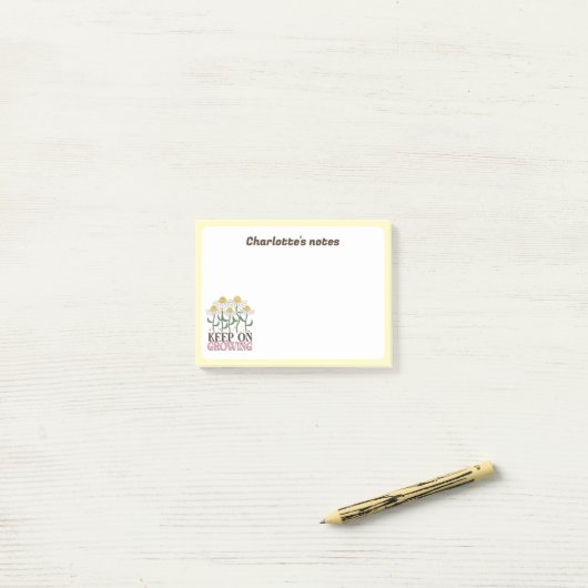 Behaltend auf wachsender positiver Quotes Retro-Bl Post-it Klebezettel (Auf Schreibtisch)