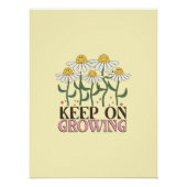 Behaltend auf wachsender positiver Quotes Retro-Bl Poster (Vorderseite)