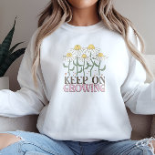 Behaltend auf wachsender positiver Quotes Retro-Bl Sweatshirt