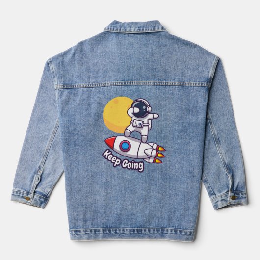Behaltend Baby-Bodysuit Jeansjacke (Rückseite)