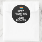 BEHALTEND BEKÄMPFUNG DER LGBT-RECHTE RUNDER AUFKLEBER (Tasche)