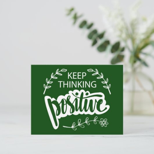 Behaltend Denken positiv Postkarte (Stehend Vorderseite)