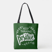 Behaltend Denken positiv Tasche (Rückseite)