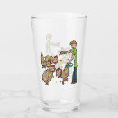 Behaltend Hühnchen Glas (Rückseite)