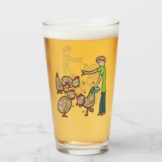 Behaltend Hühnchen Glas (Vorne (Gefüllt))