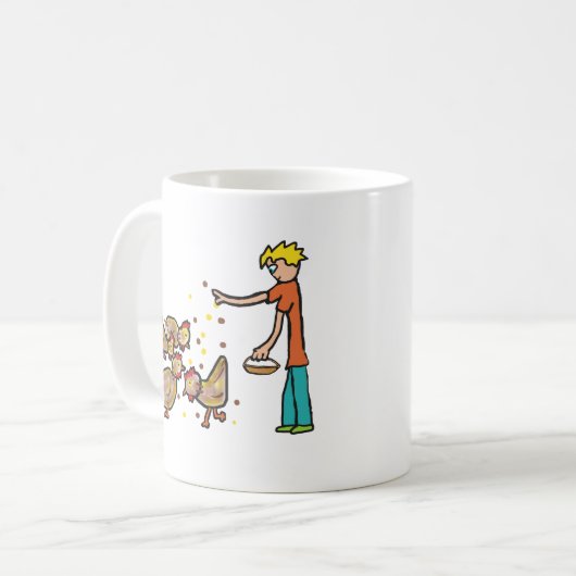 Behaltend Hühnchen Kaffeetasse (Vorderseite Links)