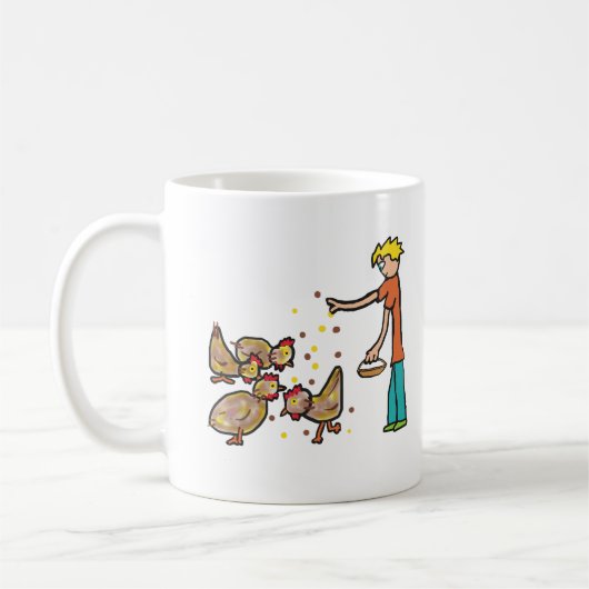 Behaltend Hühnchen Kaffeetasse (Links)