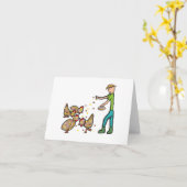 Behaltend Hühnchen Karte (Gelbe Blume)