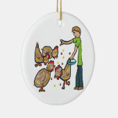 Behaltend Hühnchen Keramik Ornament (Rechts)