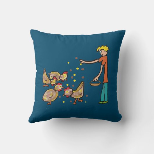 Behaltend Hühnchen Kissen (Rückseite)