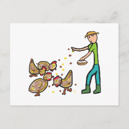 Behaltend Hühnchen Postkarte