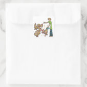 Behaltend Hühnchen Quadratischer Aufkleber (Tasche)