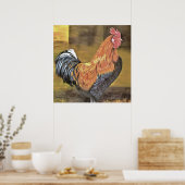 Behaltend Hühner auf dem Bauernhof Kunst Poster (Küche)