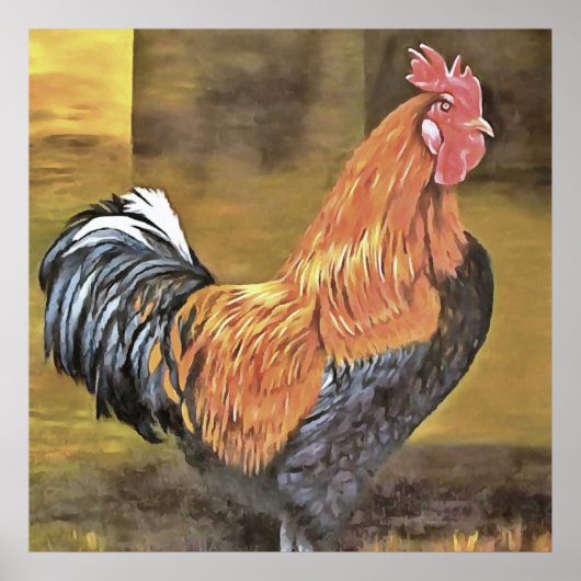 Behaltend Hühner auf dem Bauernhof Kunst Poster (Vorne)