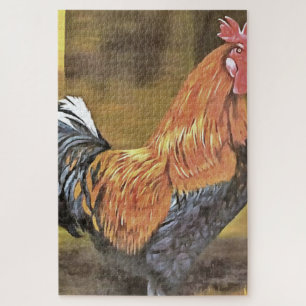 Behaltend Hühner auf dem Bauernhof Kunst Puzzle