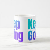 Behaltend inspirierender Farbtext Kaffeetasse (Mittel)